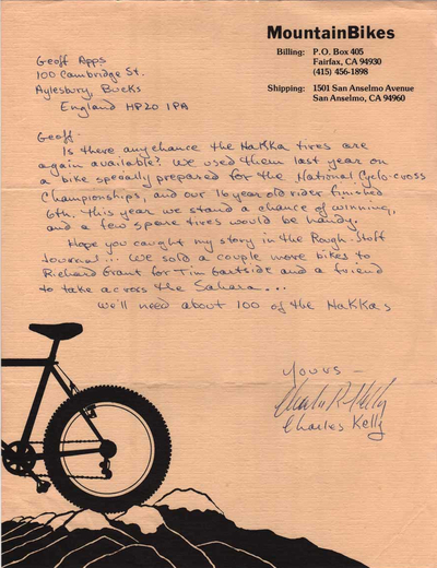 198? Letter to Geoff Apps